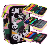 Coolpack Jumper 3 Piórnik Z Wyposażeniem Trzykomorowy Panda Gang