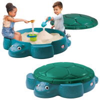 Little Tikes Piaskownica Z Pokrywą Żółw Turkusowa 1+
