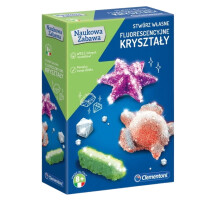 Clementoni Naukowa Zabawa Zestaw Fluorescencyjne Kryształy 8+