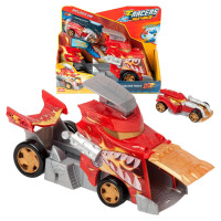 T-Racers Mix N' Race Fire Launcher Truck Ciężarówka Z Wyrzutnią Zestaw