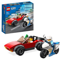Lego CITY Zestaw Motocykl Policyjny - Pościg Za Samochodem 60392 5+ 59el.