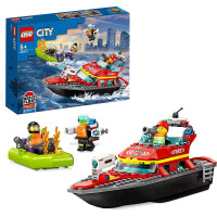 Lego CITY Zestaw Łódź Strażacka 60373 5+ 144el.