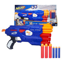 Nerf Dual - Strike Pistolet Wyrzutnia 6 Strzałek Hasbro 8+