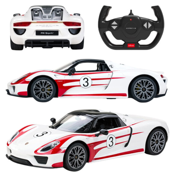 Rastar Porsche 918 Spyder Weissach Pojazd Zdalnie Sterowany RC Samochód Auto 1:14