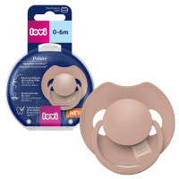 LOVI Prime Dynamiczny Smoczek Silikonowy Uspokajający Blush 0-6m