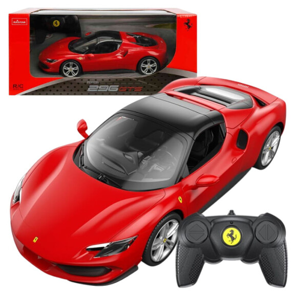 Rastar Ferrari 296 GTS Pojazd Zdalnie Sterowany RC Samochód Auto + Pilot