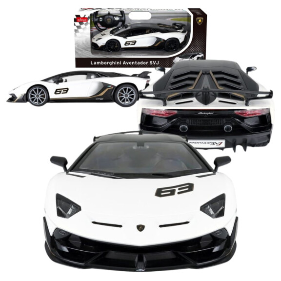 Rastar Lamborghini Aventador SVJ Pojazd Zdalnie Sterowany RC Samochód Auto + Pilot