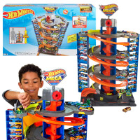 Hot Wheels City Zestaw Zakręcony Mega Garaż + Auto