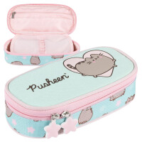 St. Majewski Piórnik Szkolny Saszetka Usztywniona Z Wewnętrzną Klapką Etui Na Przybory Szkolne Pusheen Mint