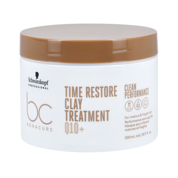 SCHWARZKOPF PROFESSIONAL BONACURE TIME RESTORE Q10 Kur für reifes Haar mit Tonerde und Coenzym Q10 500ml