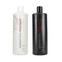 SEBASTIAN PENETRAITT Set für strapaziertes Haar 1000ml Shampoo + 1000ml Conditioner