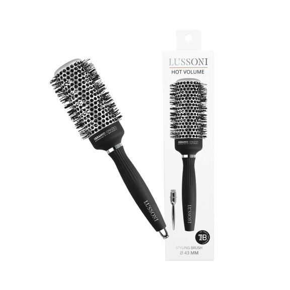 LUSSONI Hot Volume Styling Bürste Mit Geriffelte Borsten, Ø 43 mm