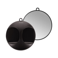 LUSSONI Schwarz Und Rund Spiegel, Ø 29 cm