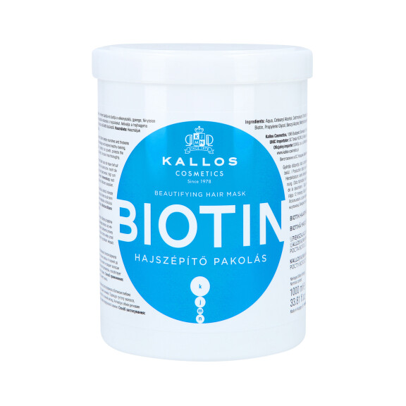 KALLOS KJMN Biotin Wzmacniająca maska do włosów z biotyną 1000ml