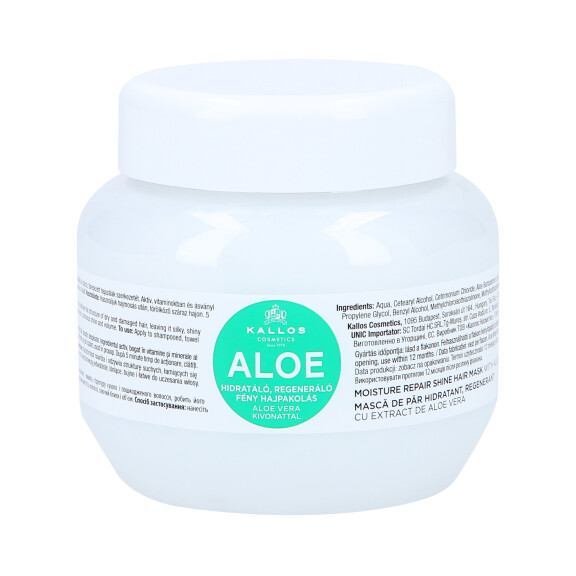 KALLOS KJMN ALOE Nawilżająca maska do włosów z aloesem 275ml