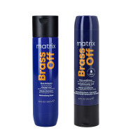 MATRIX TOTAL RESULTS BRASS OFF Zestaw do włosów naturalnych i farbowanych szampon 300ml+odżywka 300ml