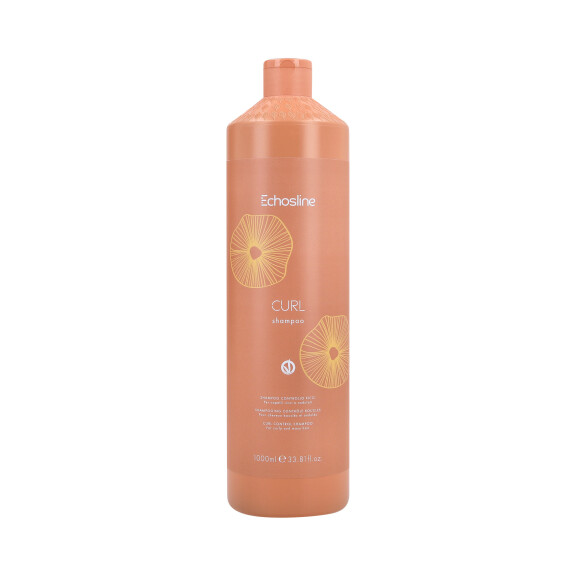 ECHOSLINE CURL VEG Wegański nawilżający szampon do włosów kręconych i falowanych 1000ml