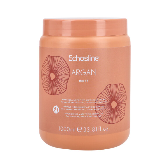 ECHOSLINE ARGAN Wegańska maska z olejkiem arganowym do włosów suchych 1000ml