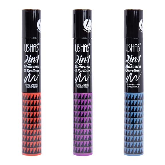 USHAS Mascara & Eyeliner 2in1, czarny, 3g