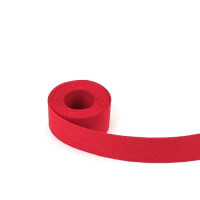 Taśma nośna 30 mm bawełniana czerwona
