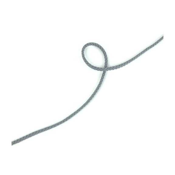 Sznurek bawełniany 5 mm szary