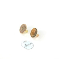 Magnes - zapięcie 18 mm kolor złoty
