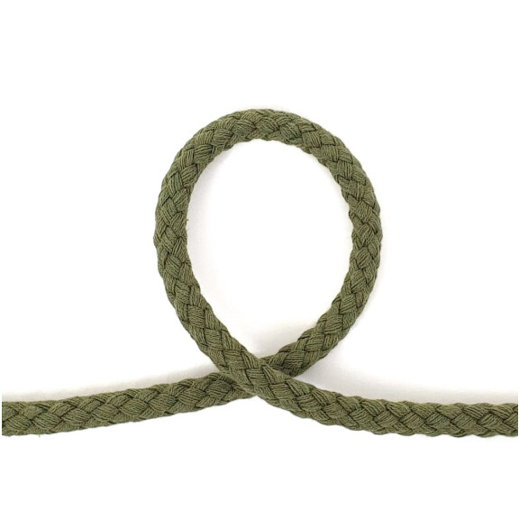 Sznurek pleciony 8,8 mm khaki