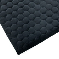 WELUR TAPICERSKI Riviera czarny 100 pikowany plaster miodu