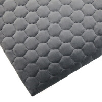 WELUR TAPICERSKI Riviera szary 95 pikowany plaster miodu