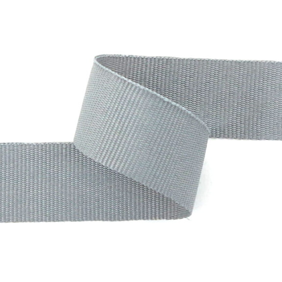 Taśma lamówkowa 20 mm poliestrowa jasnoszara