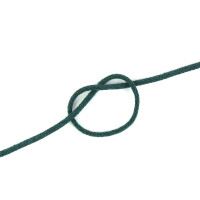 Sznurek bawełniany 3 mm pleciony zielony butelkowy