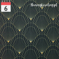 WELUR TAPICERSKI Art deco na czarnym [6]
