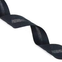 Lamówka bawełniana zaprasowana 30 mm czarna