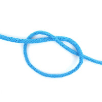 Sznurek bawełniany 5 mm pleciony turkusowy