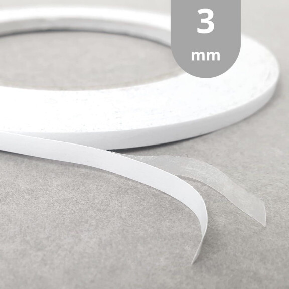 Taśma dwustronnie klejąca do tkanin 3 mm - 50 m