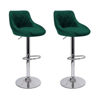 HOKERY welurowe CALISO ZIELONE silver