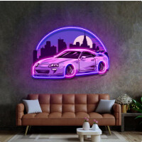 Różowa supra bokiem NEON