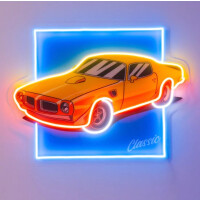 Pomarańczowy Classic car NEON
