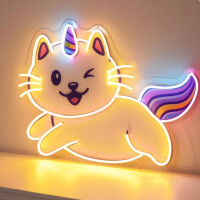 Kot jednorożec NEON