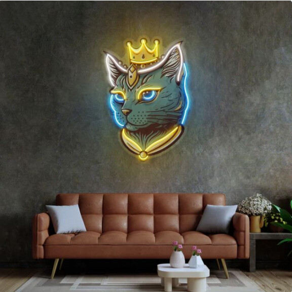 Kot król NEON