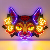 Kot sfinks NEON