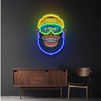 Małpa narciaż NEON