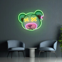Zielona panda NEON