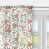Firana FLORAL wzór F43 | dalie