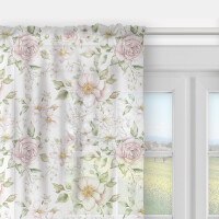Firana FLORAL wzór F46 | kwitnące róże