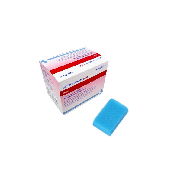 Wundreinigungsschwamm 1St. Wundauflage blau