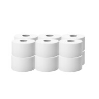 Toilettenpapier JUMBO weiß 12Stück 110m