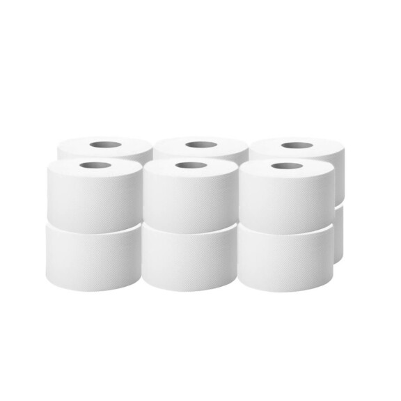 Toilettenpapier JUMBO weiß 12Stück 110m