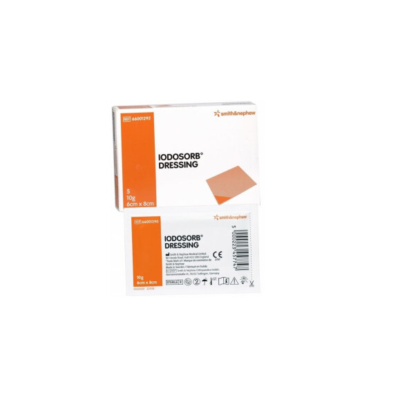 Jodosorb Dressing 10g 6* 8cm 1pc Verband mit Jod