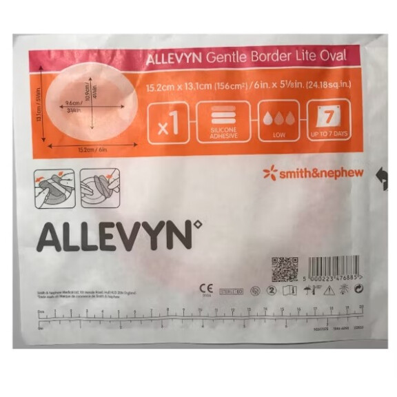 Allevyn Sanfte Bordüre Lite Oval 15.2* 13.1cm 1Stk